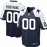 Youth Nike Dallas Cowboys Customized Navy Blue Thanksgiving Stitched NFL Game Jersey,baseball caps,new era cap wholesale,wholesale hats